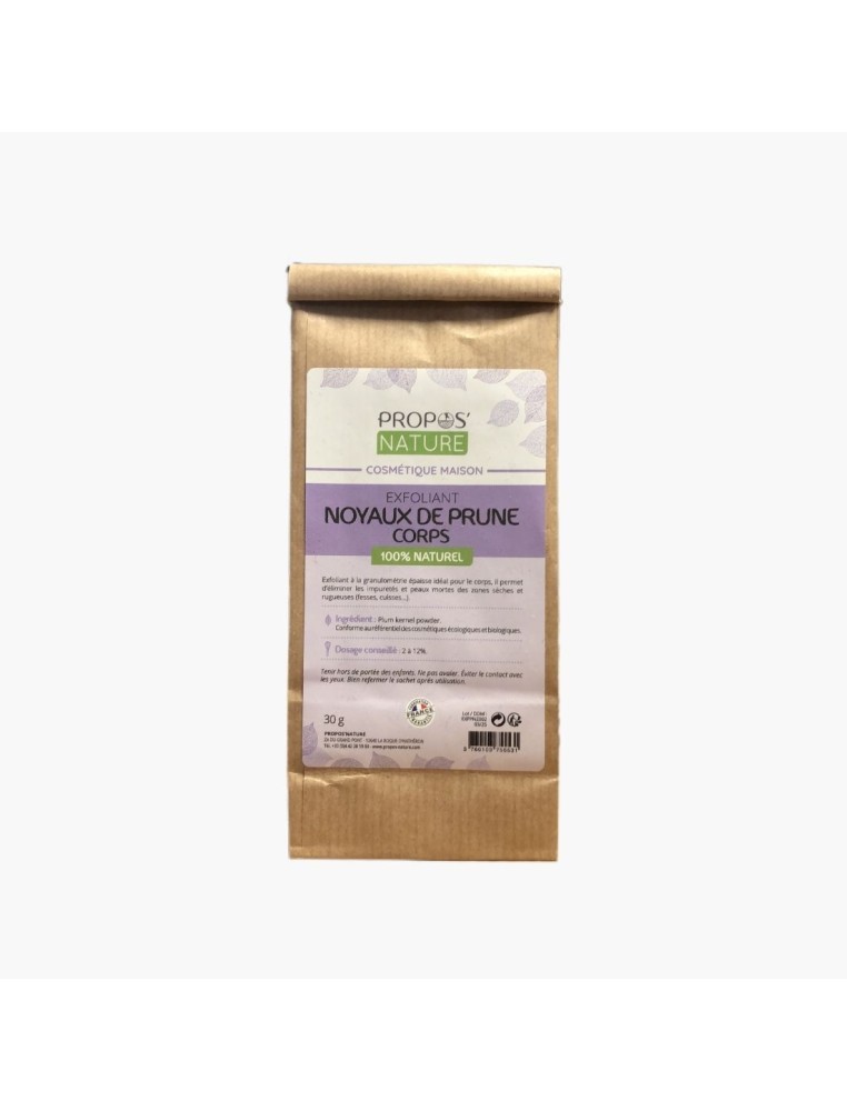 Exfoliant noyaux de prune pour le corps 30g Propos'Nature