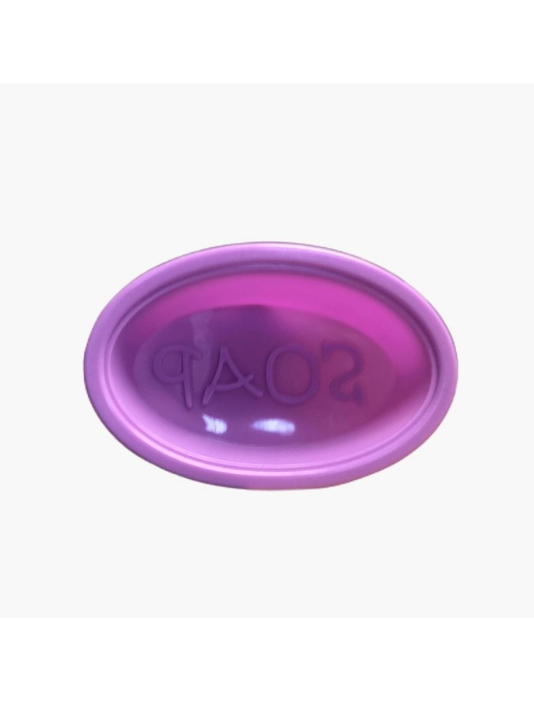 Moule à savons ovale en silicone violet
