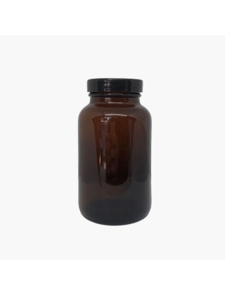 Pot verre jaune poudrier 250ml