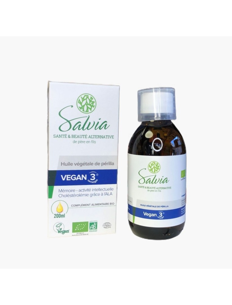 Huile végétale de Périlla Vegan Oméga 3  Salvia