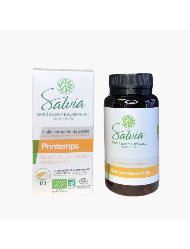 Printemps - Huile complète de Périlla 120 capsules Salvia