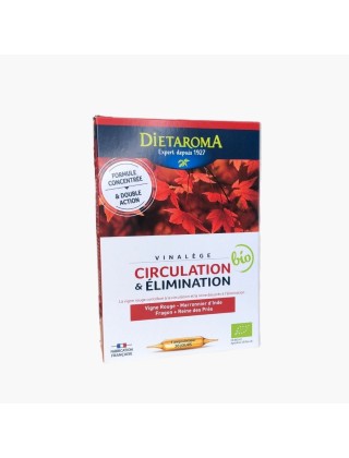 Vinalège - Circulation & Elimination Dietaroma 20 ampoules