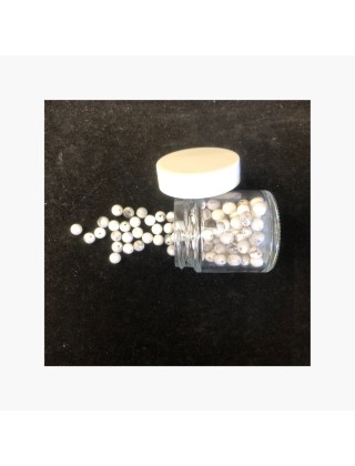 Perles Howlite blanche 4, 6, 8, 10mm