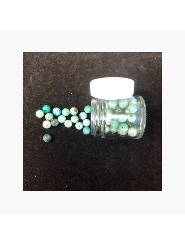 Perles Chrysocolle claire 8 mm