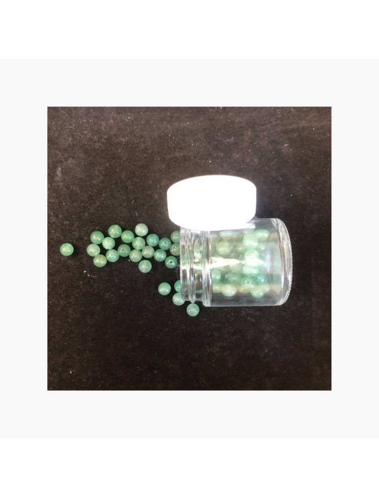 Perles Aventurine verte 4,5 et 6 mm
