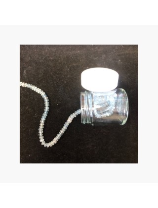 Perles Aigue marine - Rondelle 3 x 5 mm