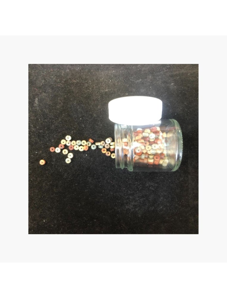 Perles Serpentine - Rondelle 2 x 4 mm