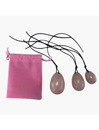 Oeufs de Yoni Quartz rose 3 tailles