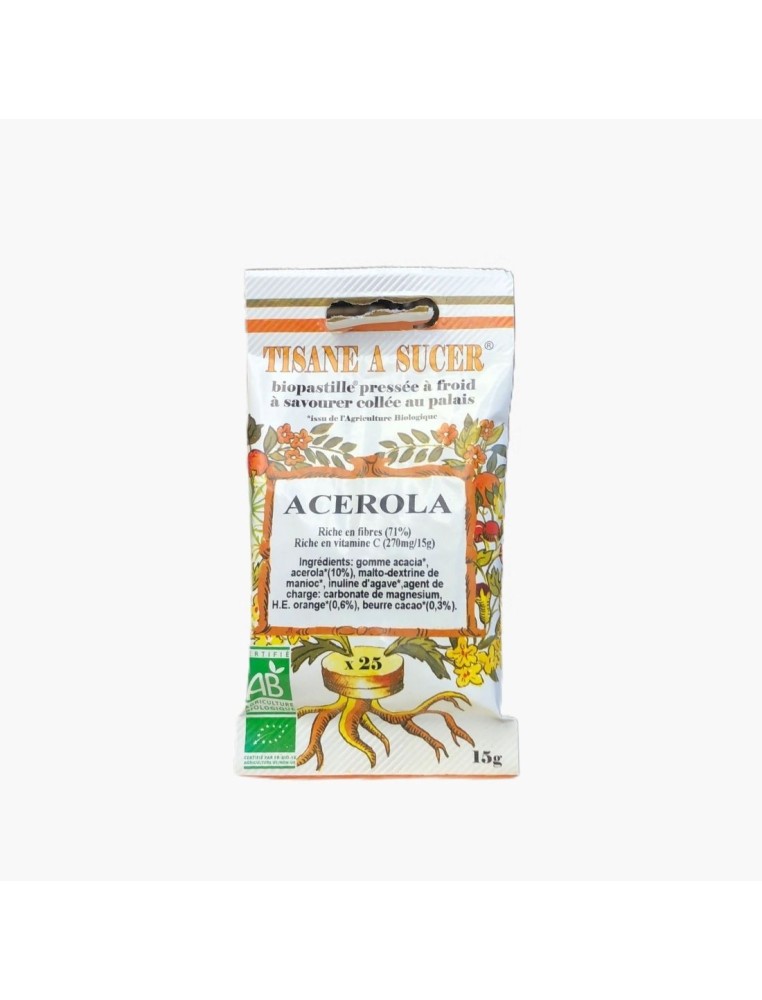 Tisane à sucer à l'Acérola