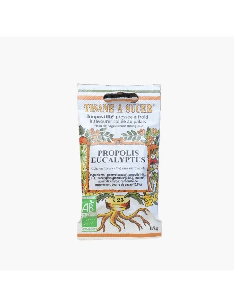 Tisane à sucer Propolis Eucalyptus