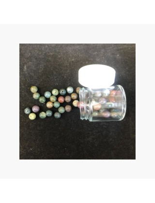 Perles Agate mousse 8 mm