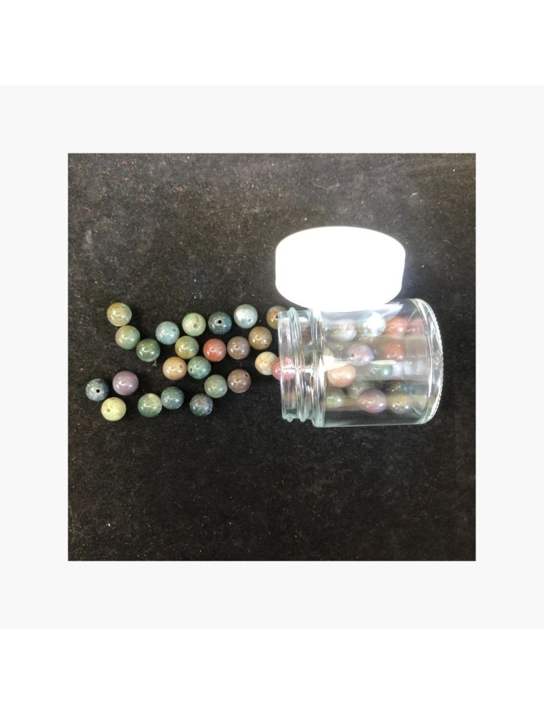 Perles Agate mousse 8 mm