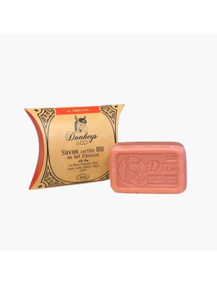 Savon Coquelicot - Lait d'ânesse Donkeys & Co