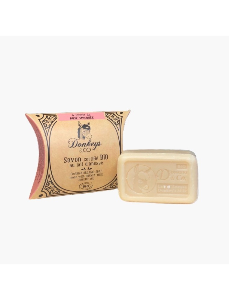 Savon Rose musquée - Lait d'ânesse Donkeys & Co
