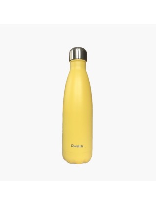 Bouteille isotherme Pop jaune Qwetch 500mL