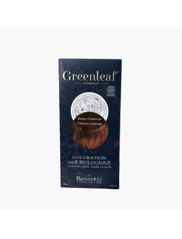 Coloration végétale BIO - Châtain intense / Deep chestnut Greenleaf