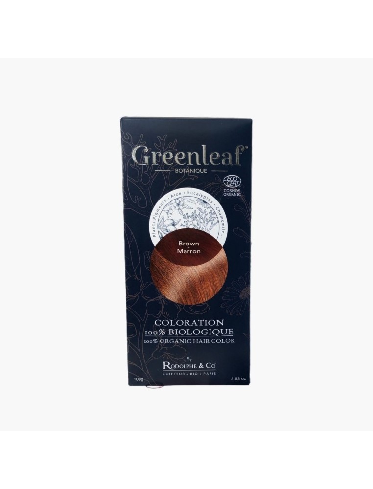 Coloration végétale BIO - Brown / Marron Greenleaf botanique