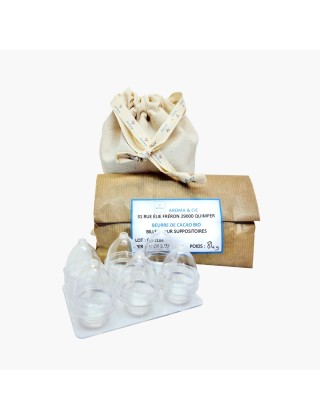 Kit fabrication 6 ovules au beurre de cacao bio DIY