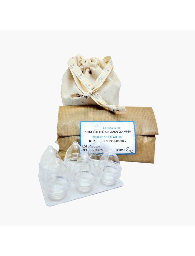 Kit fabrication 6 ovules au beurre de cacao bio DIY