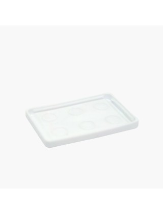 Base / couvercle du moule pour 6 suppositoires nourrissons 1g à faire soi-même (DIY) avec du Witepsol ou du beurre de cacao bio.