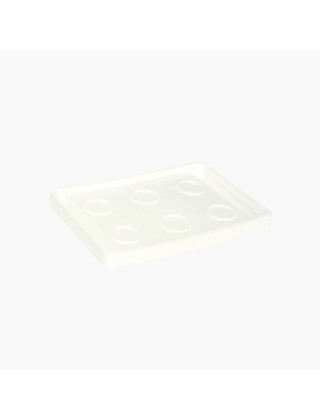 Base / couvercle de moule pour 6 suppositoires enfants 2g à faire soi-même (DIY) avec du Witepsol ou du beurre de cacao bio.