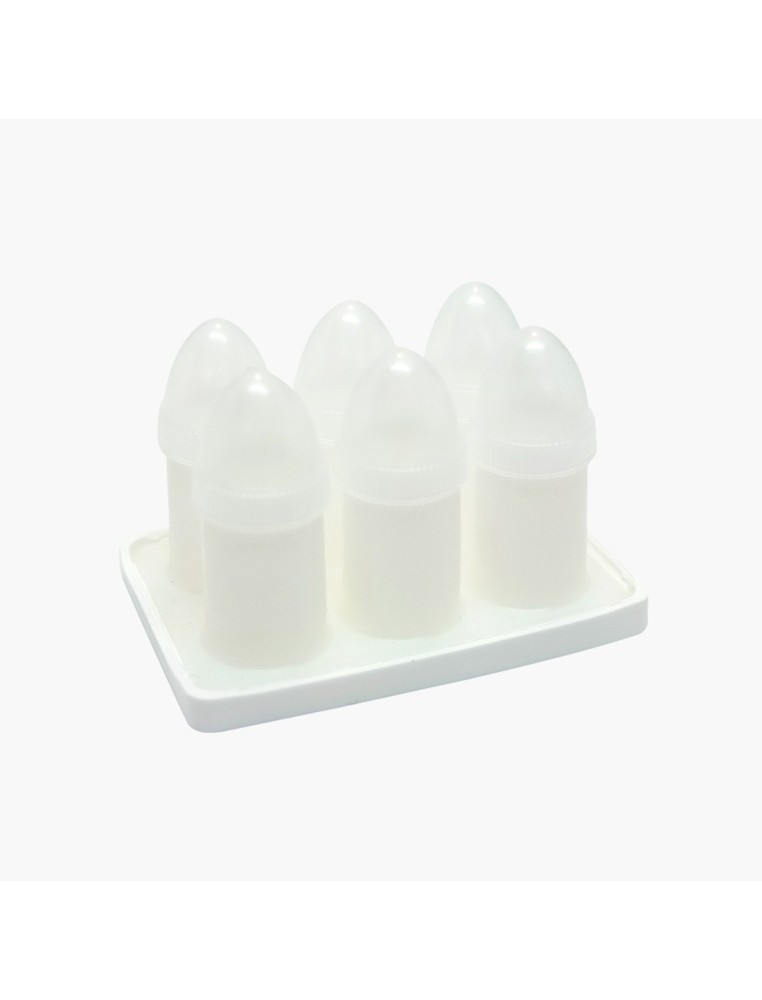 Moule pour 6 suppositoires adultes 3g à faire soi-même (DIY) avec du Witepsol ou du beurre de cacao bio.