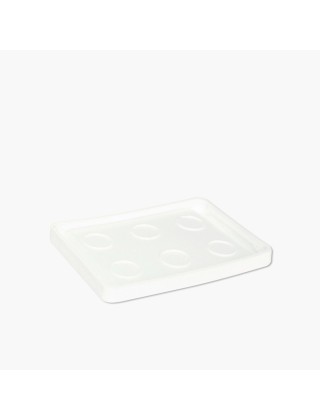 Base / couvercle de moule à 6 suppositoires adultes 3g à faire soi-même (DIY) avec du Witepsol ou du beurre de cacao bio.