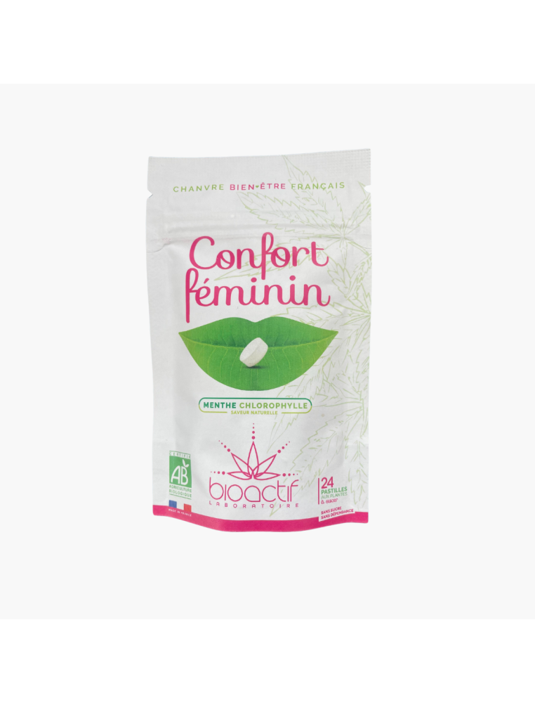 CBD bio confort féminin pastilles à sucer