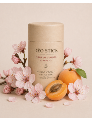 Déodorant solide au beurre de cacao abricot fleur de cerisier 60g ca