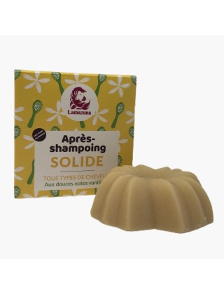 Après-shampoing solide à la vanille Lamazuna