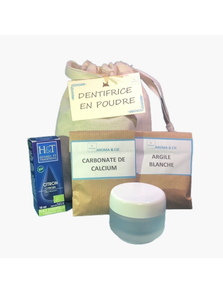 Kit dentifrice en poudre x3 Aroma & Cie